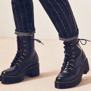 Dr. Martens Leona Heeled Chunky Platform Boots